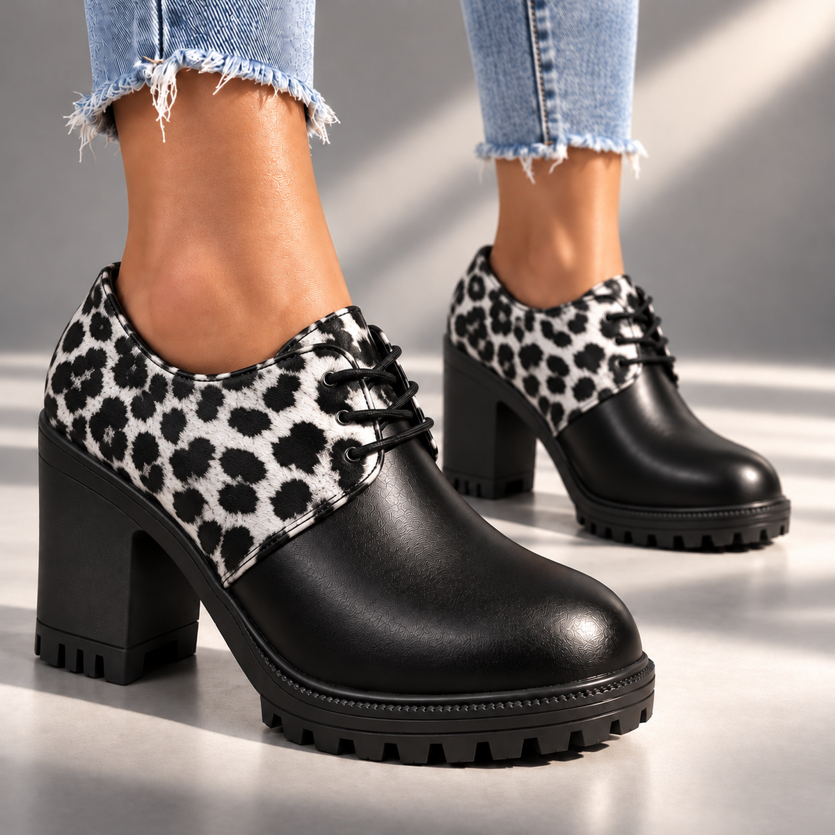Roxie | Szpilki Retro w Panterkę