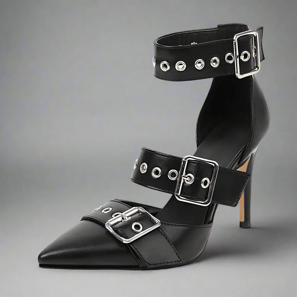 Ravyn | Szpilki Stiletto ze Sprzączkami