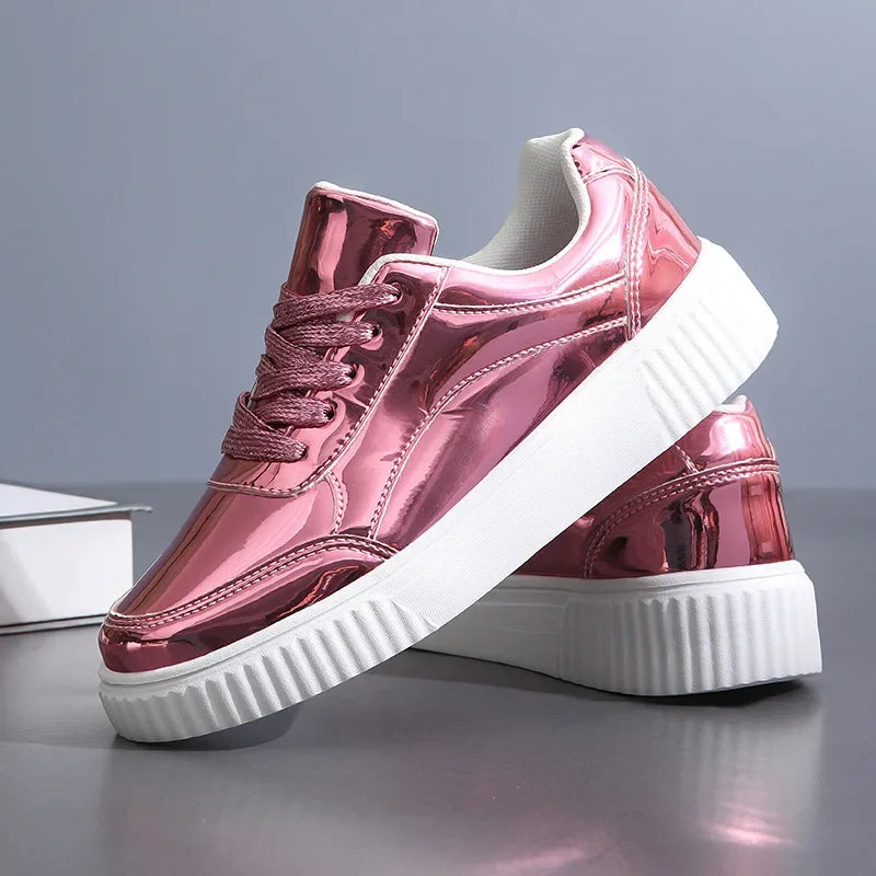 ShimmerLine | Sneakersy Metaliczne