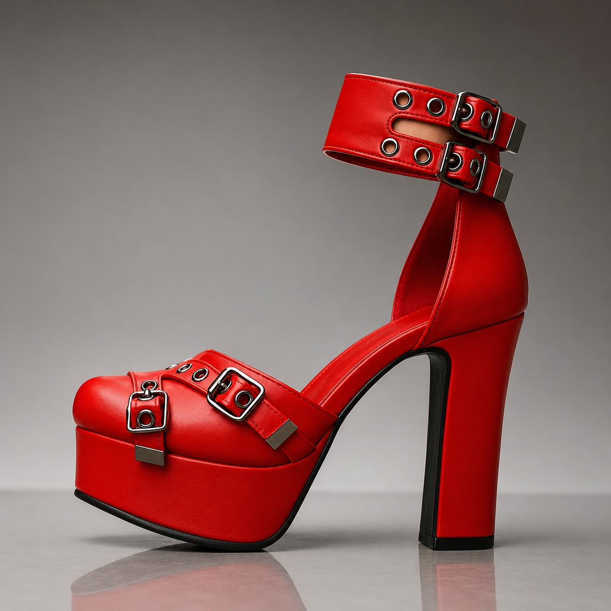 Jada | Platformy ze Sprzączkami