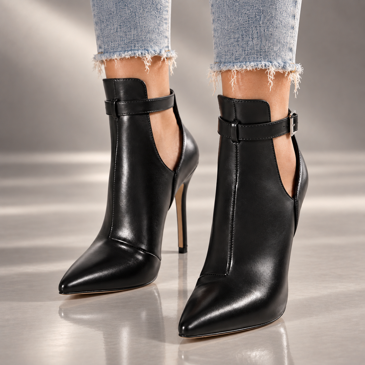 Savannah | Szpilki Stiletto ze Skóry