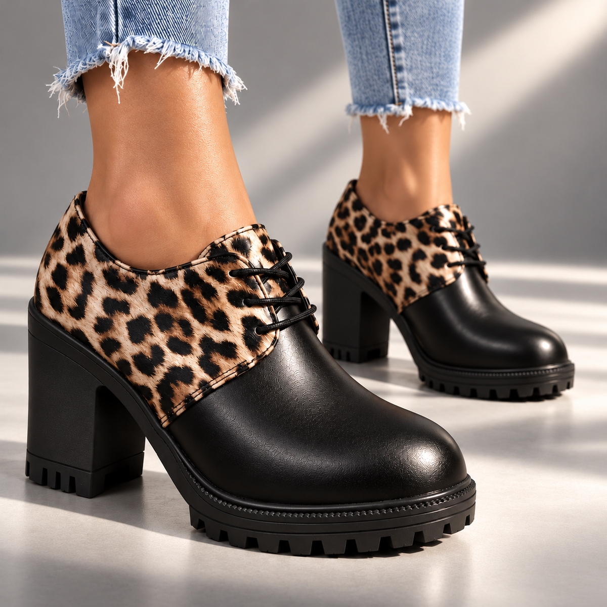 Roxie | Szpilki Retro w Panterkę