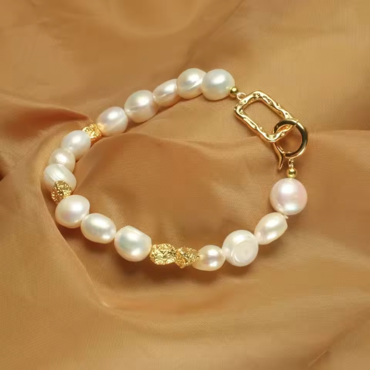 Bransoletka z barokowych pereł słodkowodnych