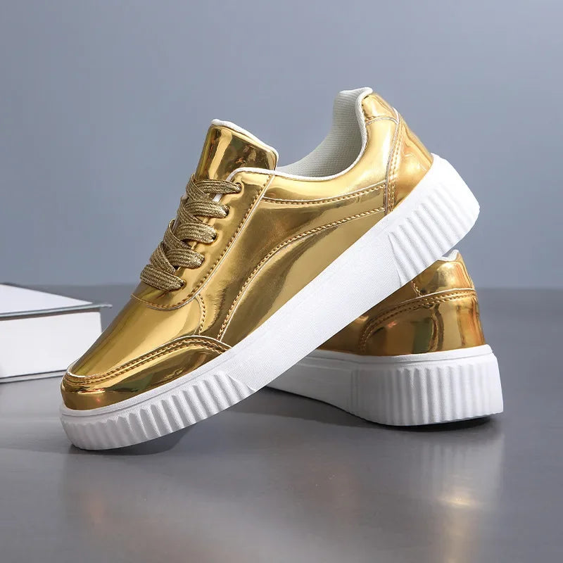 ShimmerLine | Sneakersy Metaliczne