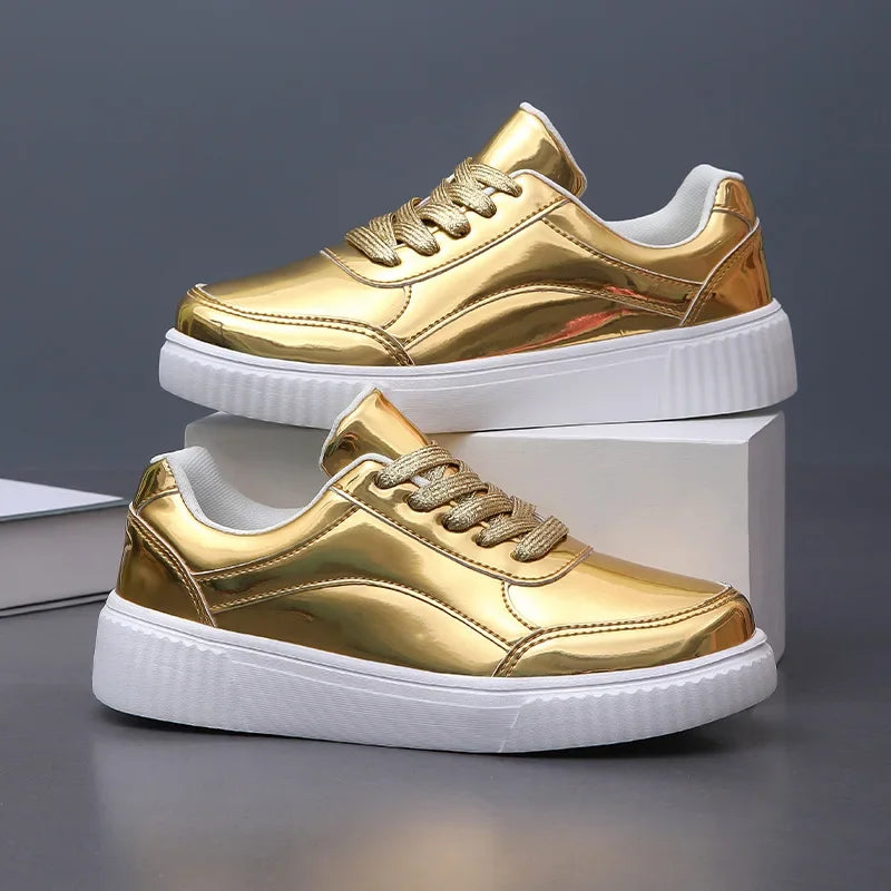 ShimmerLine | Sneakersy Metaliczne