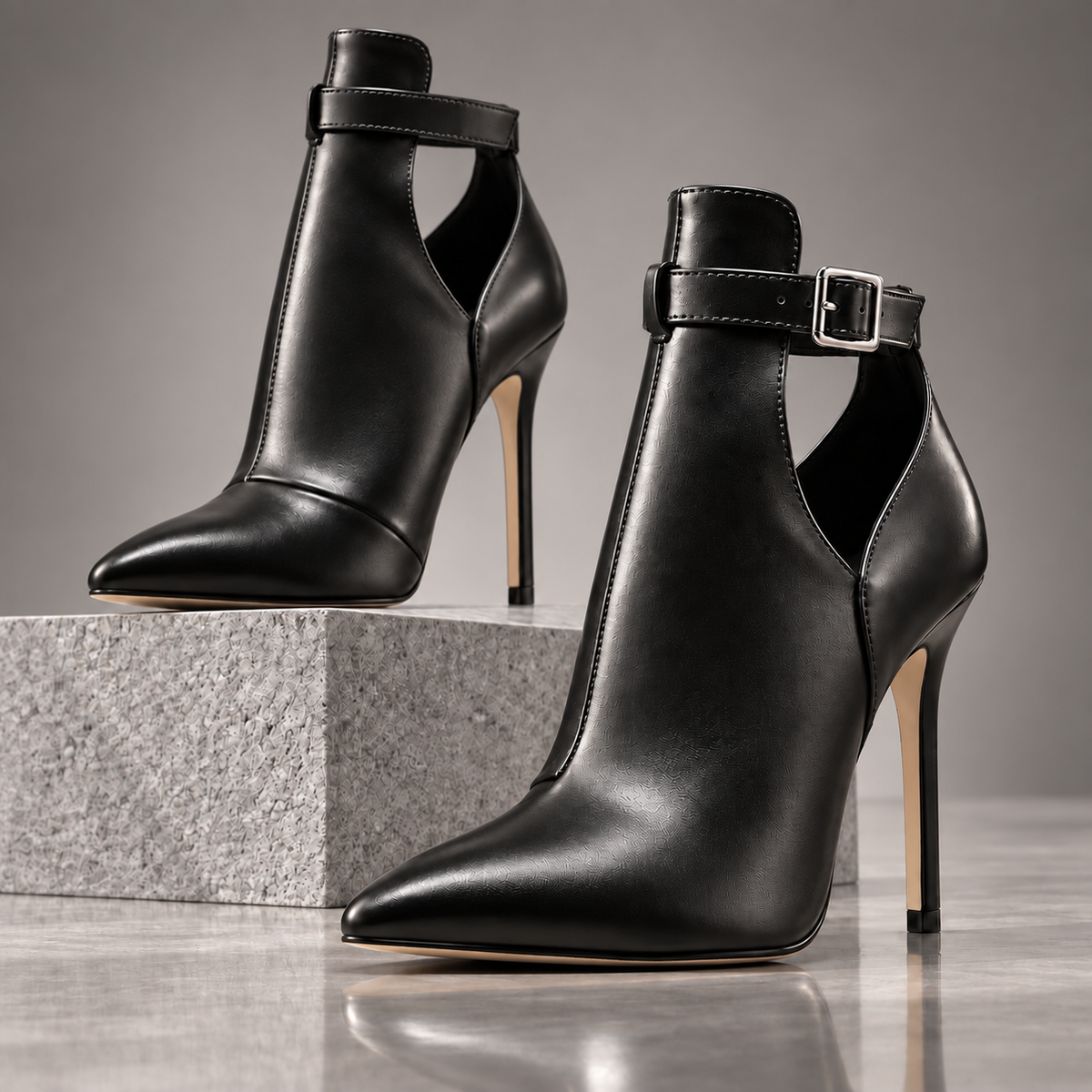 Savannah | Szpilki Stiletto ze Skóry