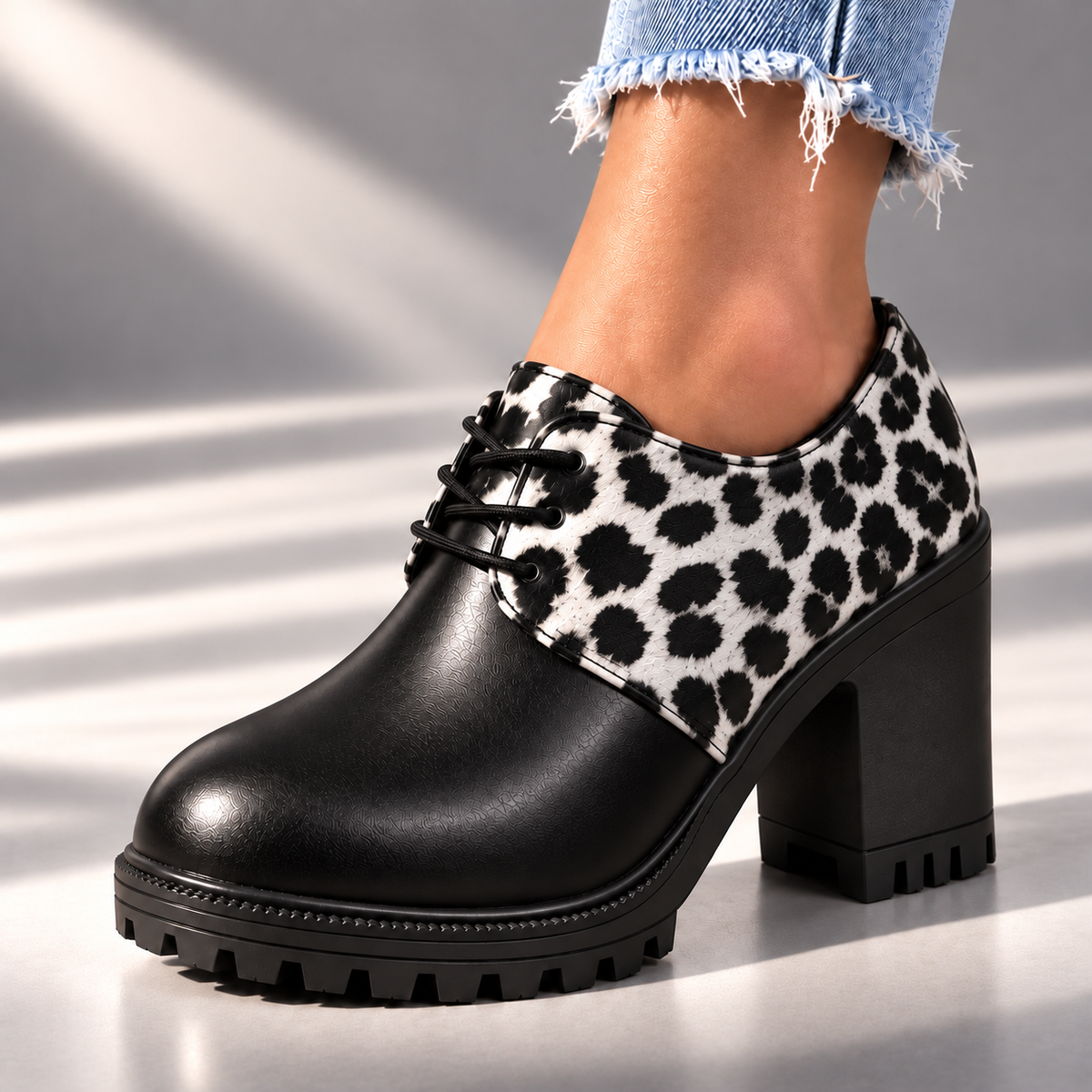 Roxie | Szpilki Retro w Panterkę