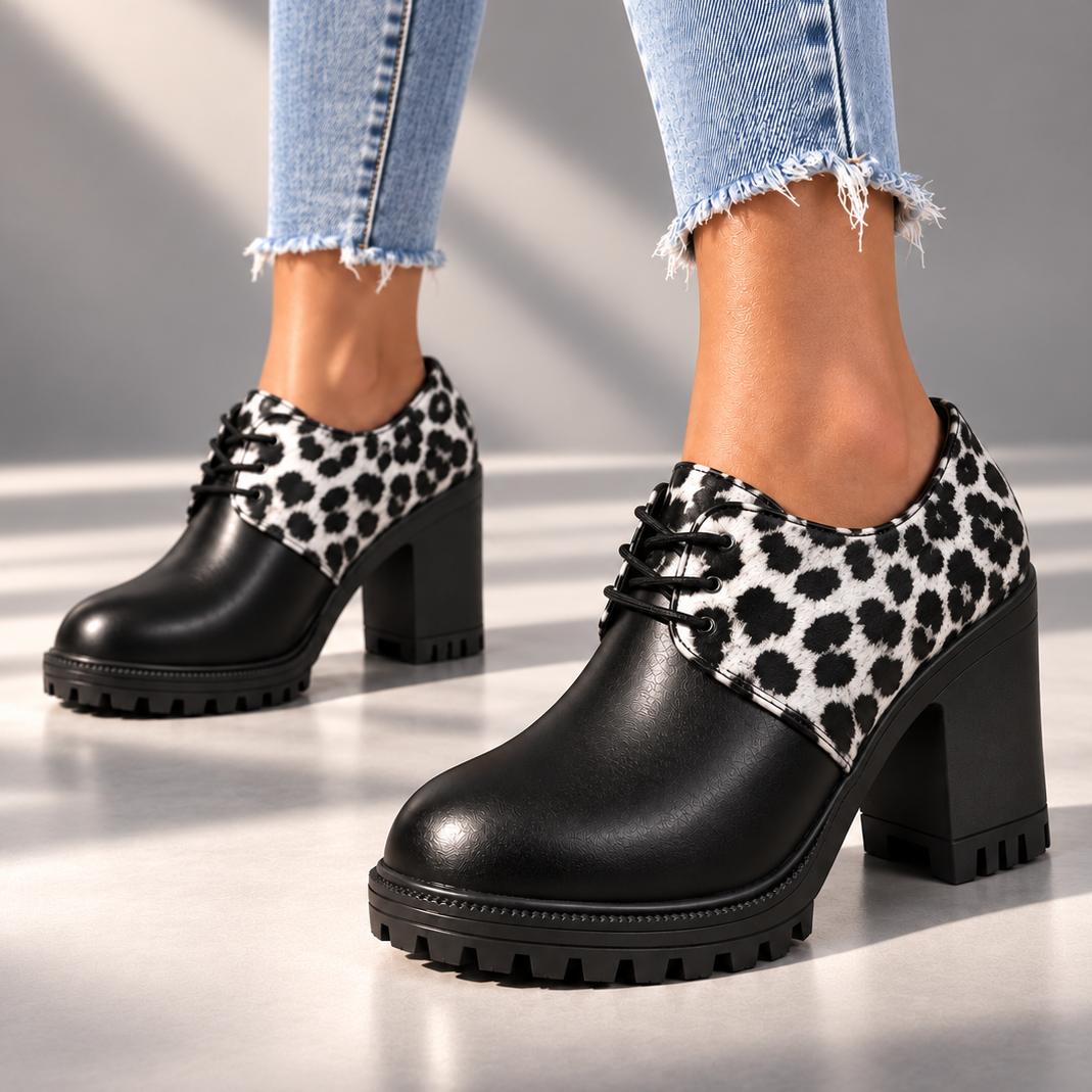 Roxie | Szpilki Retro w Panterkę