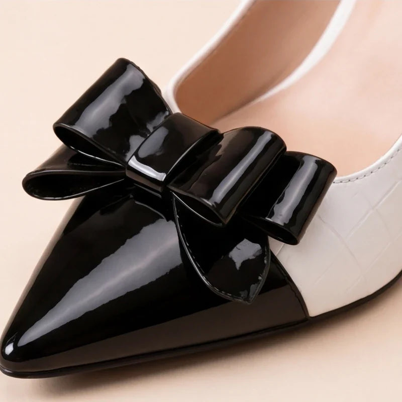 Mirabella | Szpilki Slingback z Kokardą